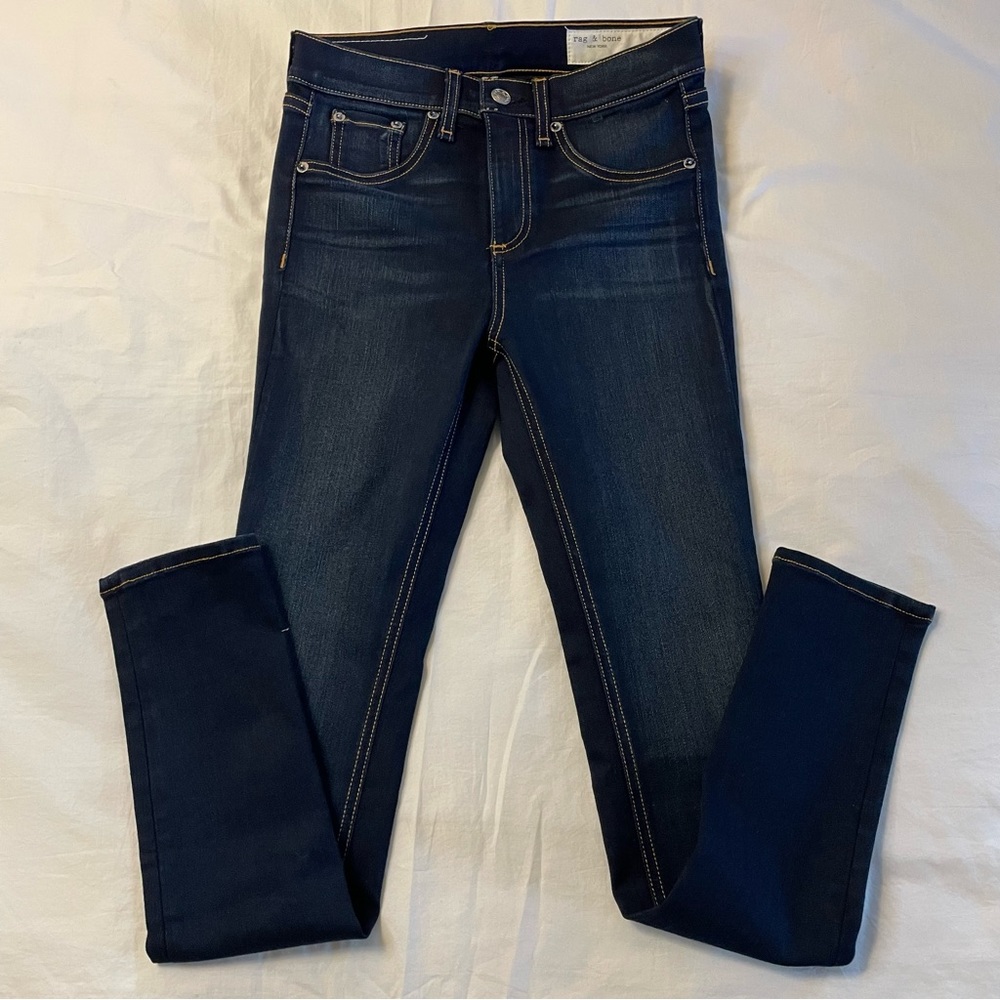 Rag & Bone High Rise Ankle Skinny Jeans